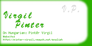 virgil pinter business card