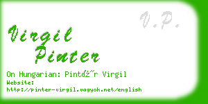 virgil pinter business card